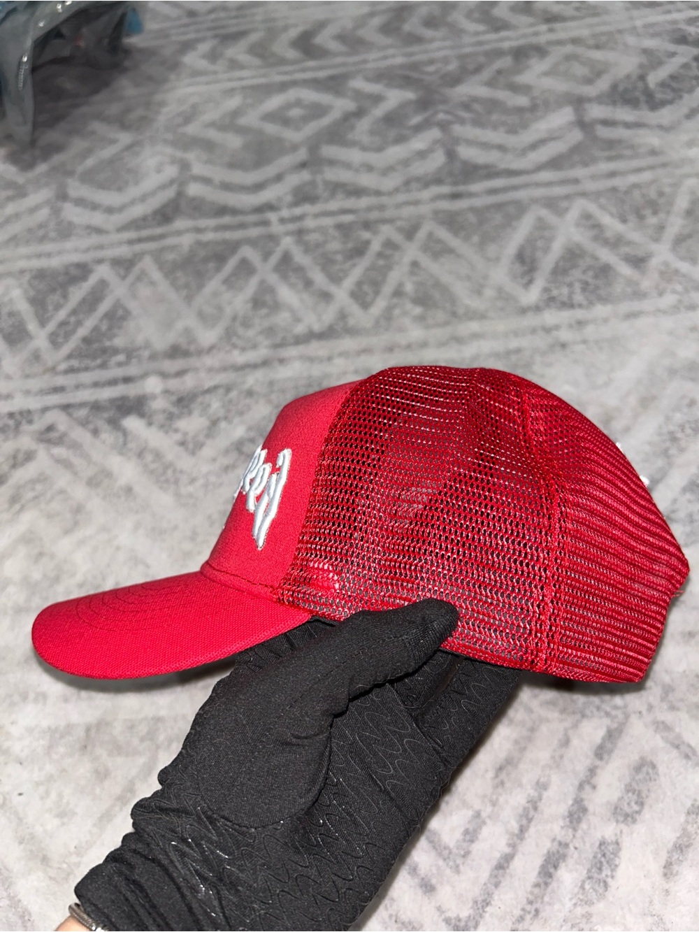 Red Trucker Cap - - Picture 4 of 6